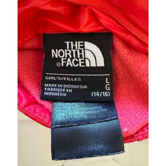 THE NORTH FACE Reversible Quilted Puffer Fleece Jacket Girls Size L - Picture 4 of 4